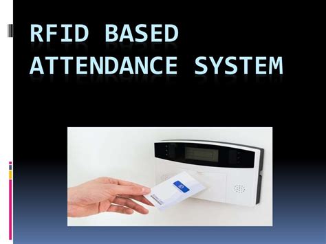 rfid based attendance system PDF